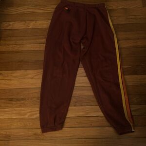 Aviator nation maroon sweatpants, barely worn, great condition